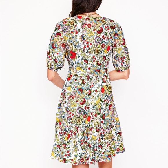 Boden Multicolor Floral Midi Dress - Picture 2 of 7